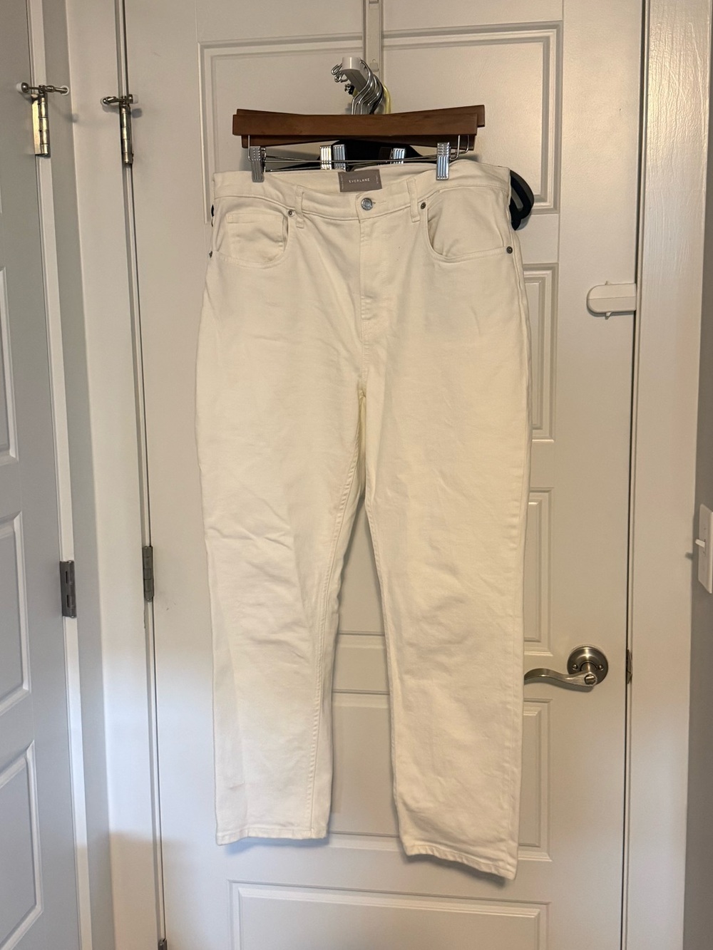 Everlane Off-White High-Rise Jeans